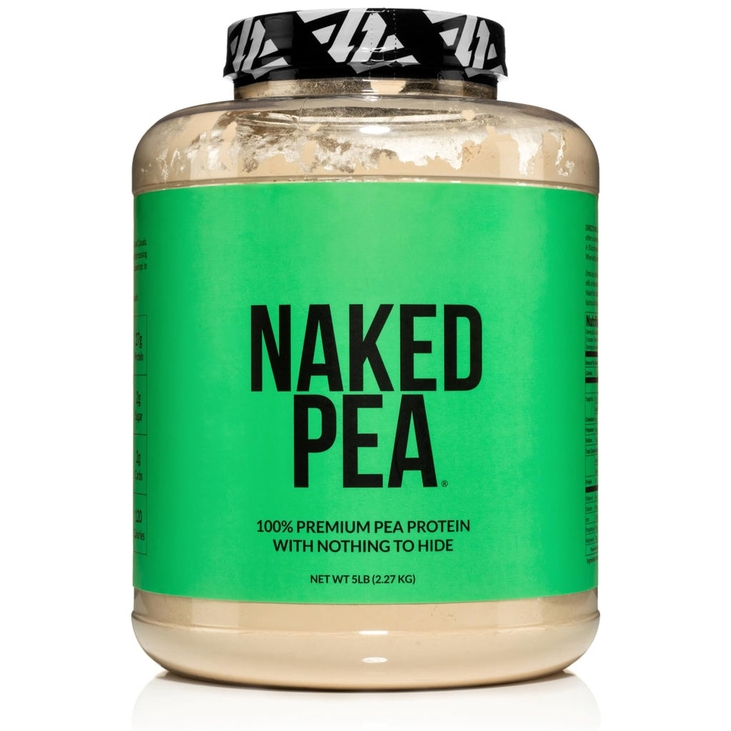 NAKED Pea - 5LB 100% Pea Protein Powder from North American Farms - Unflavored Vegan Pea Protein Isolate - NSF Certified, Plant Protein Powder, Easy to Digest - 76 Servings