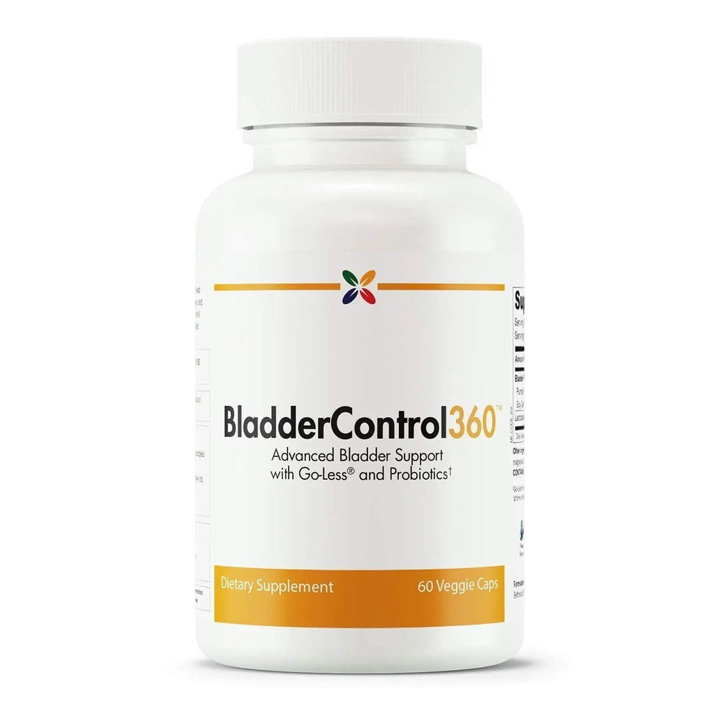 Stop Aging Now - BladderControl360 Formula - Bladder Control Support - Go-Less & Probiotics - Urinary Health Probiotic Supplement - Lactobacillus Rhamnosus, Pumpkin Seed & Soy Germ Extracts - 60 Vcaps Stop Aging Now Au supplements