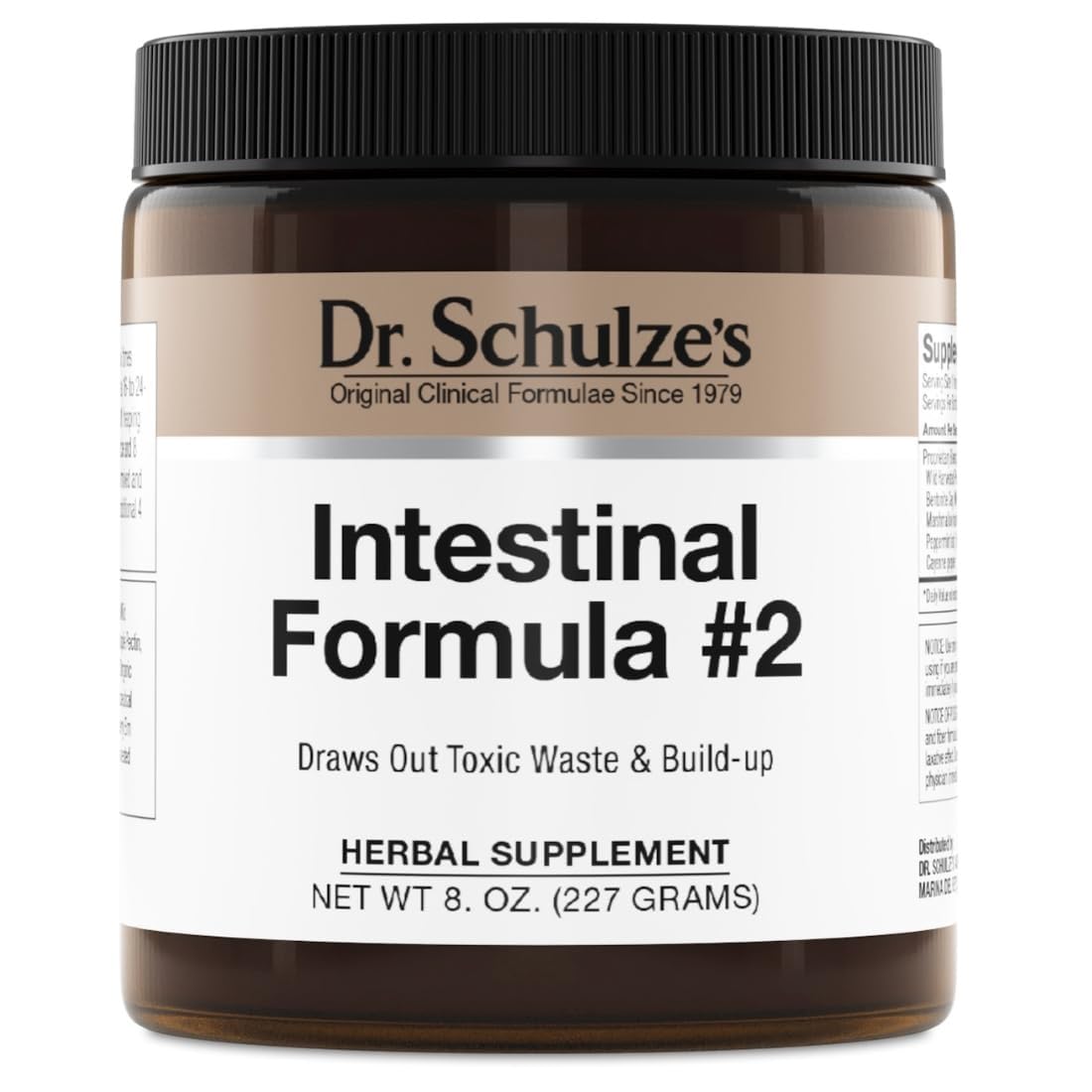 Dr. Schulze's Intestinal Formula #2 - Cleansing Supplement for Colon Health Support - Supports Daily Elimination - Plant-Based Herbal Supplement - Gluten-Free & Vegan - 8 oz Dr. Schulze's Au supplements