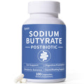 Sodium Butyrate Supplement – Postbiotic for Gut Health, Supports Digestion, IBS, Leaky Gut & Stomach Comfort – Low Odor, Easy to Swallow, No Side Effects – 100 Vegan Capsules QUBIT Au supplements