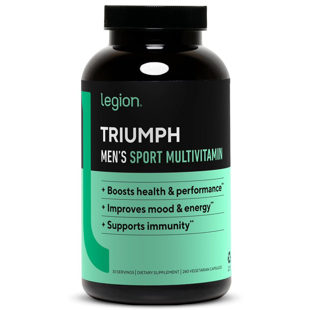 LEGION Triumph Men's Sport Vitamin - Complete Multivitamin for Men - Daily Vitamins for Men to Boost Health and Performance - Men's Multivitamin