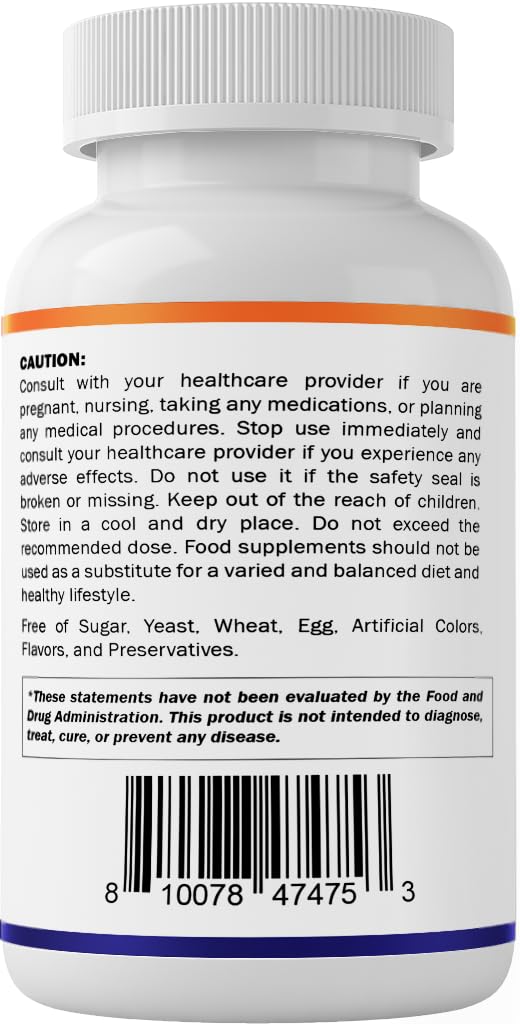 Vitamatic Lithium Orotate 5mg, 240 Veggie Capsules, Non-GMO, Gluten Free.