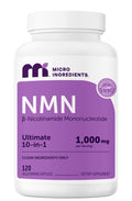 Micro Ingredients NMN Complex 1000mg Per Serving, 120 Veggie Capsules | 10-in-1 with Nicotinamide Mononucleotide, Resveratrol, CoQ10, Quercetin & Glutathione