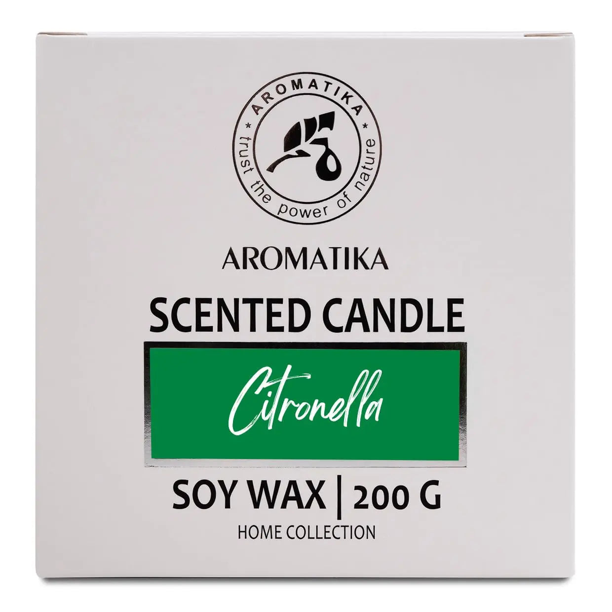 Scented Candle Citronella 200g - Aromatherapy Candle - Soy Wax Candles for Home Scented AROMATIKA Au supplements