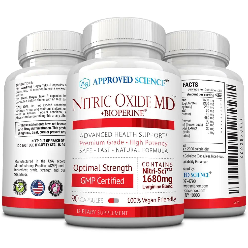 Approved Science Nitric Oxide MD - Muscle Development, Lean Body Mass, Improve Oxygen Approved Science Au supplements