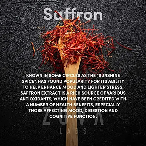 Saffron Supplements - 100% Pure Saffron Extract Mood Enhancer for Women and Men ZuvaLabs Au supplements