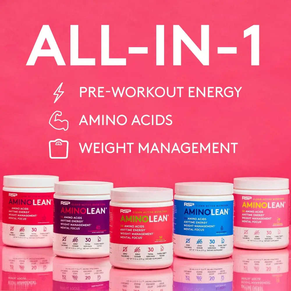 RSP NUTRITION AminoLean Pre Workout Powder, Amino Energy & Weight Management RSP NUTRITION Au supplements