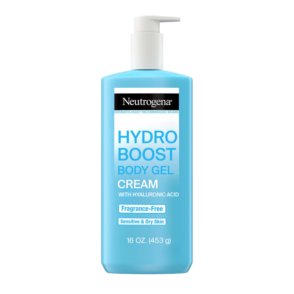 Neutrogena Hydro Boost Body Moisturizing Gel Cream with Hyaluronic Acid, Non-Greasy & Fast Absorbing