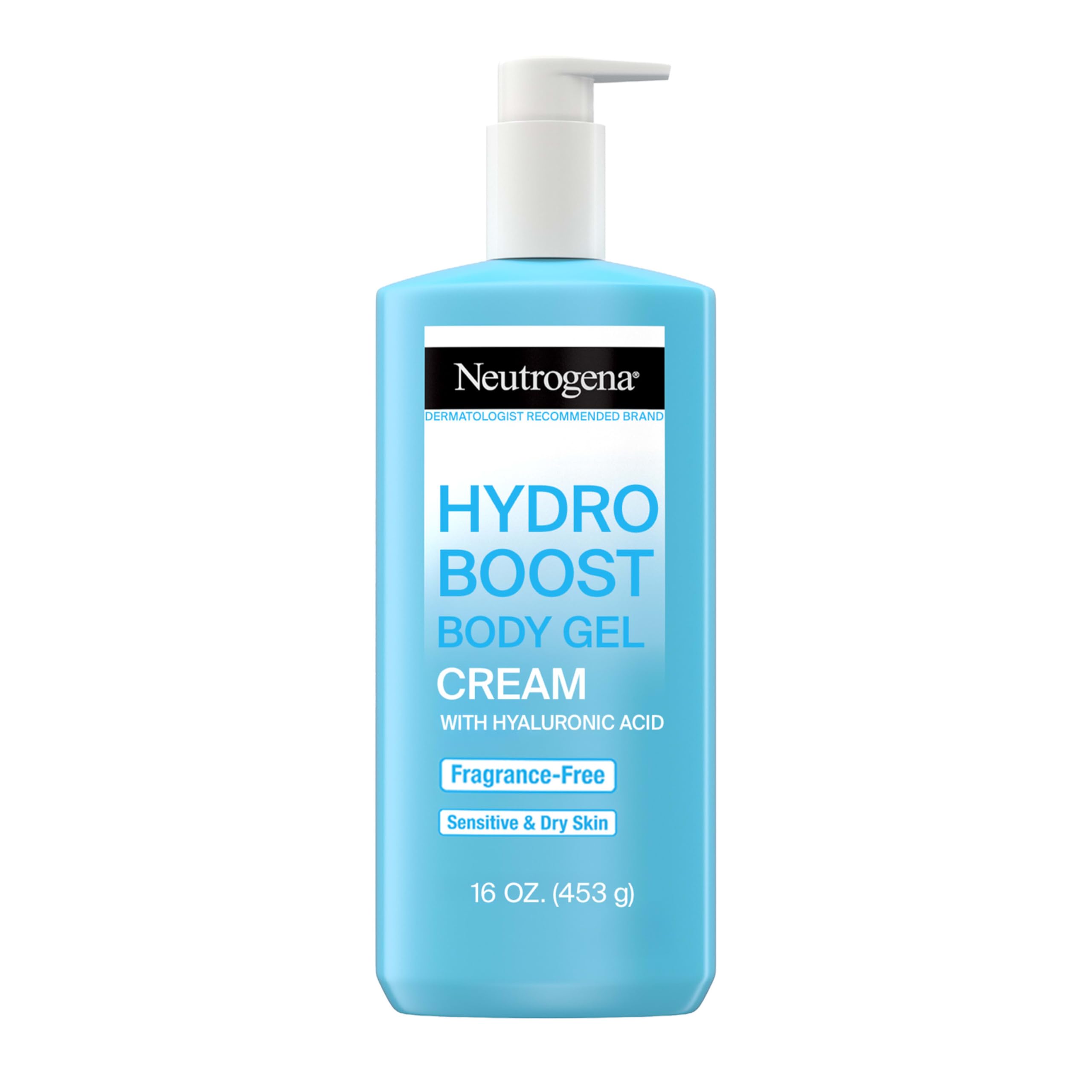Neutrogena Hydro Boost Body Moisturizing Gel Cream with Hyaluronic Acid, Non-Greasy & Fast Absorbing