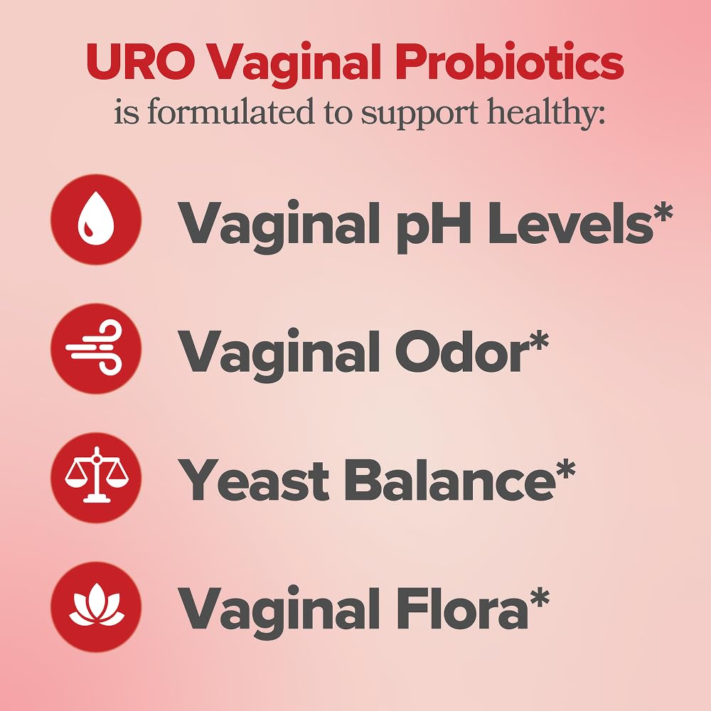 O Positiv URO Vaginal Probiotics for Women pH Balance with Prebiotics & Lactobacillus – Vaginal Health Supplement – Promote Healthy Vaginal Odor & Flora, 60 Count (Pack of 1), 1 Month Supply O Positiv Au supplements