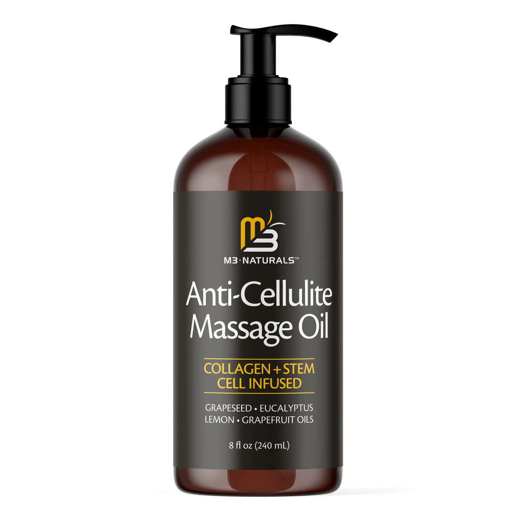 Anti Cellulite Massage Oil for Massage Therapy - Collagen and Stem Cell Skin Tightening M3 Naturals Au supplements