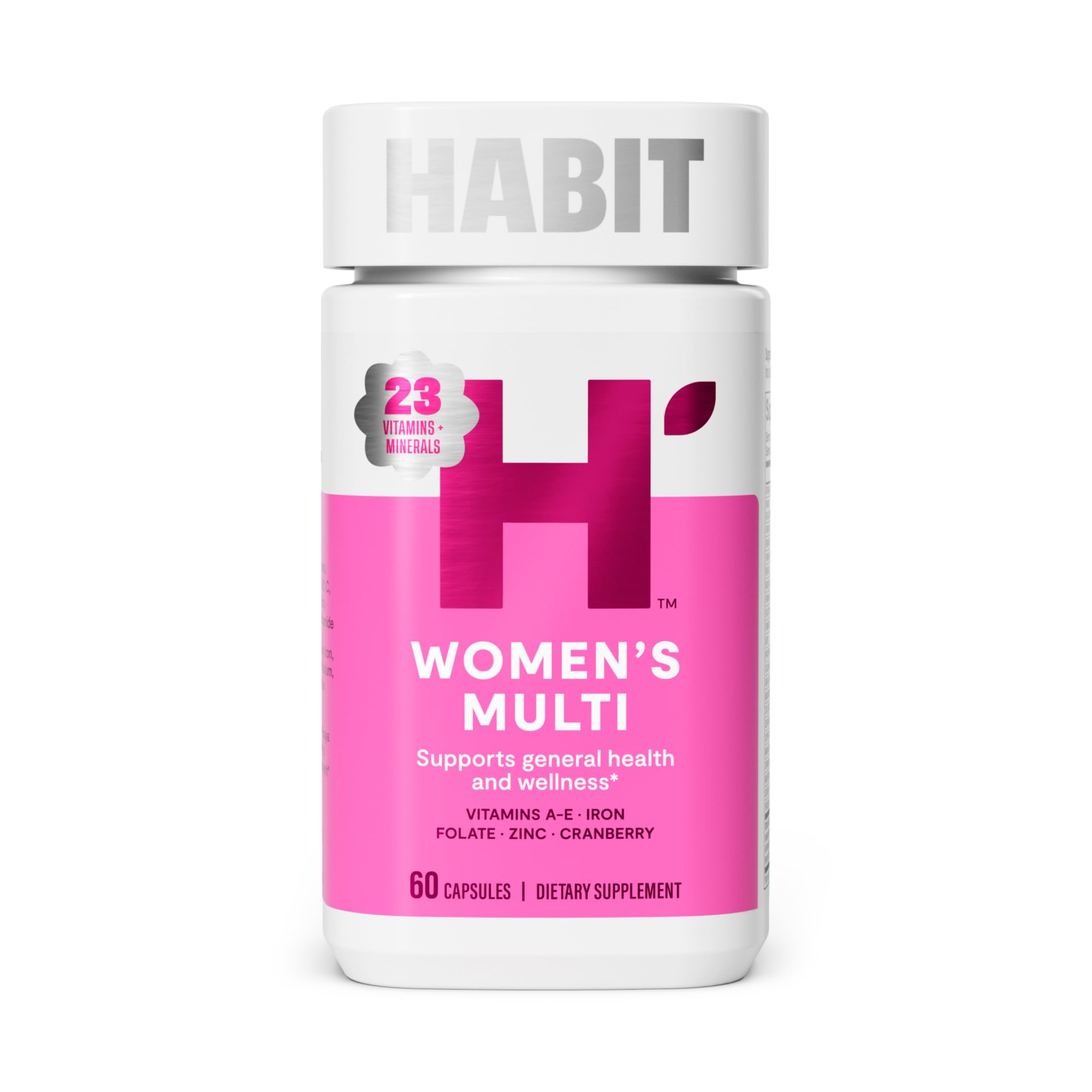 Habit Womens Multi Supplement (60 Capsules) - New Look, Supports General Health & Wellness, 23 Essential Vitamins and Minerals, Fruit extracts