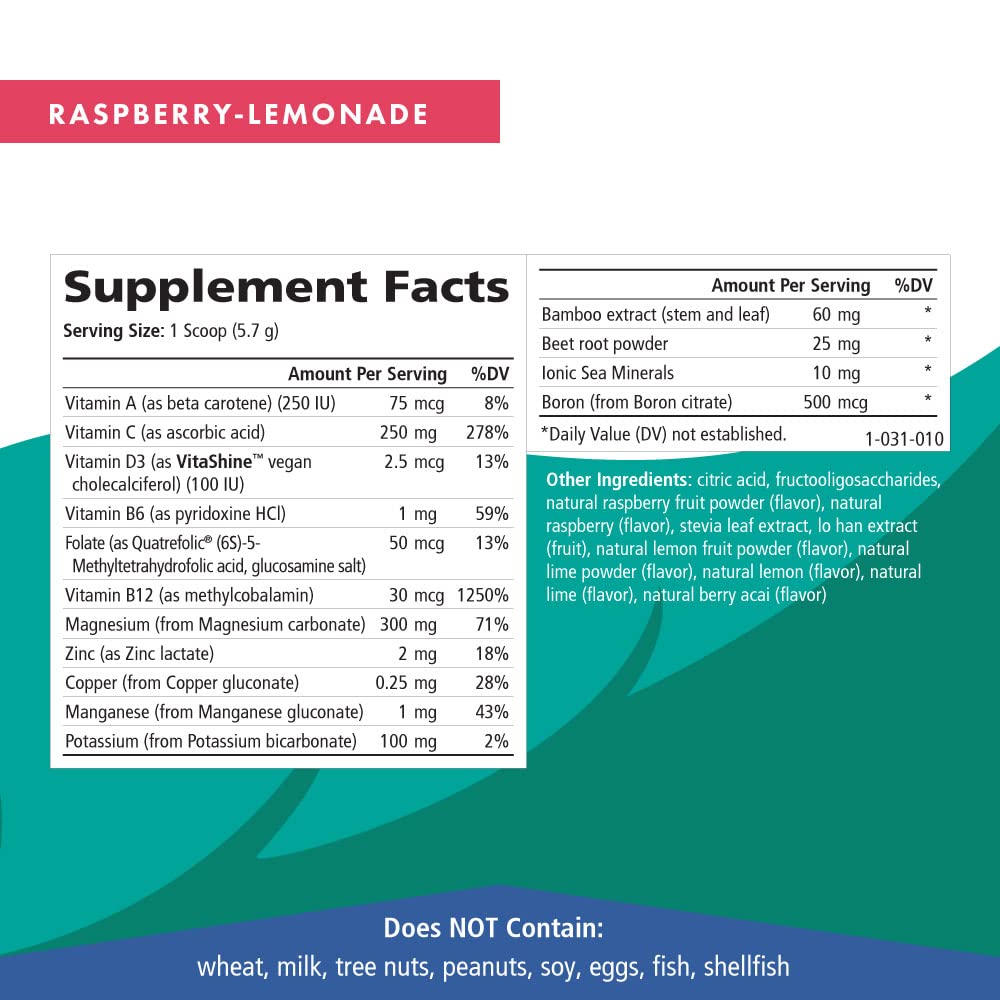 Pure Essence Labs Ionic Fizz Magnesium Plus, Anti-Stress Supplement Drink Powder, Gluten Free and Non-GMO Magnesium Powder