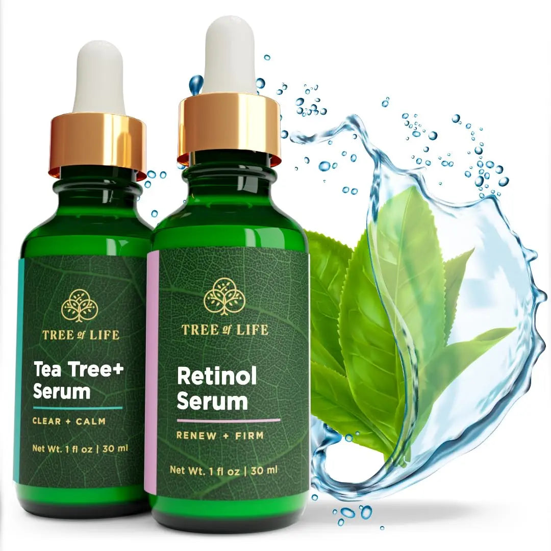 Tree of Life Retinol Serum & Tea Tree Serum for Face - Skin Care Duo Tree of Life Beauty Au supplements
