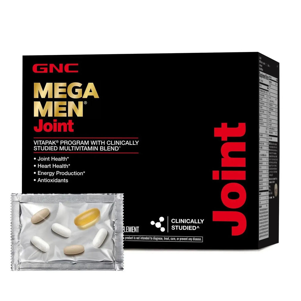 GNC Mega Men Joint Vitapak Program, Convenient Complete Nutrition, 3 Products in 1 Packet, Move Better, Comfort & Function GNC Au supplements