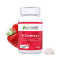 EZ Melts Dissolvable B-Complex - Vitamin B Complex - Provides Energy Metabolism & Heart Health Support - with Methylated B12 & Folate - Non-GMO & Vegan