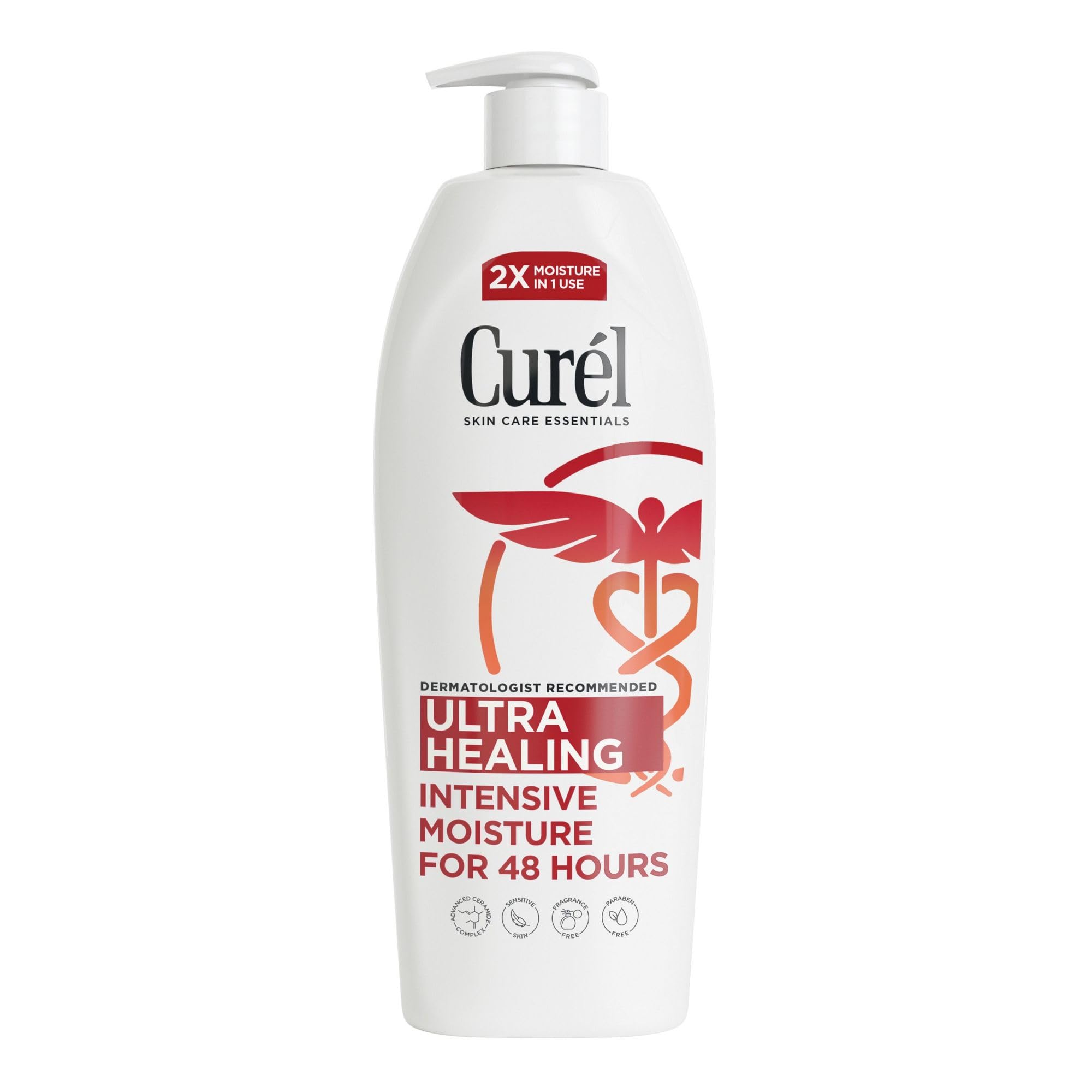 Curel Ultra Healing Intensive Fragrance-Free Lotion For Extra-Dry Skin, Dermatologist Recommended, Ideal for Sensitive Skin