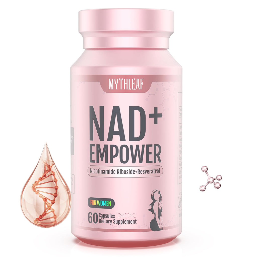 MythLeaf Exclusive NAD+ Supplement for Women,NMN Alternative with Resveratrol, CoQ10,Black Cohosh, Vitamin E for Cellular Health,Enhance Energy, Balance Mood, 60 Capsules,30 Day Supply MythLeaf Au supplements
