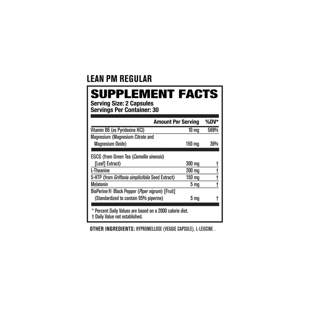 Burn-XT Thermogenic Fat Burner, Lean PM Nighttime Fat Burner & Sleep Aid Jacked Factory Au supplements