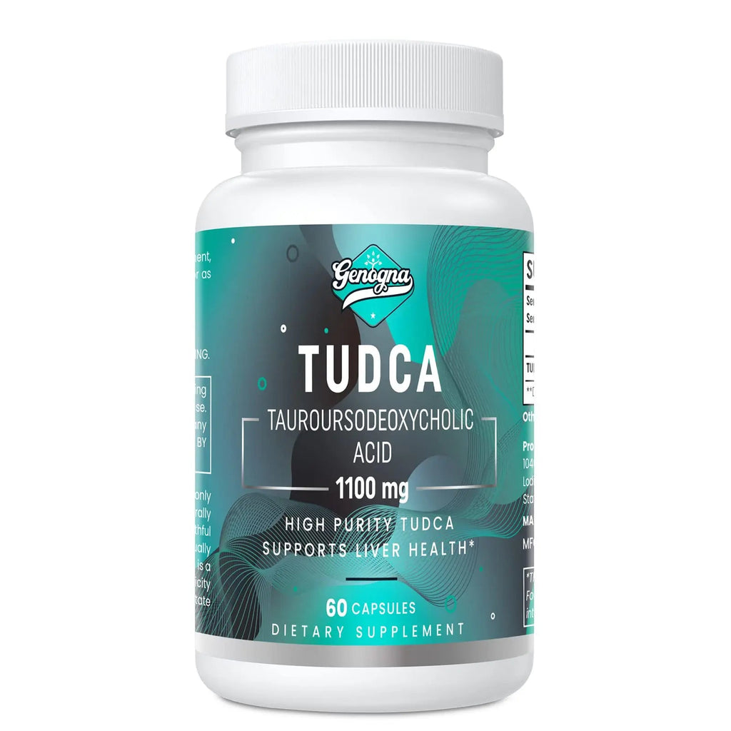 Genogna TUDCA 1100mg-Liver Support Supplement for Detox Cleanse, Water-Soluble Bile Genogna Au supplements