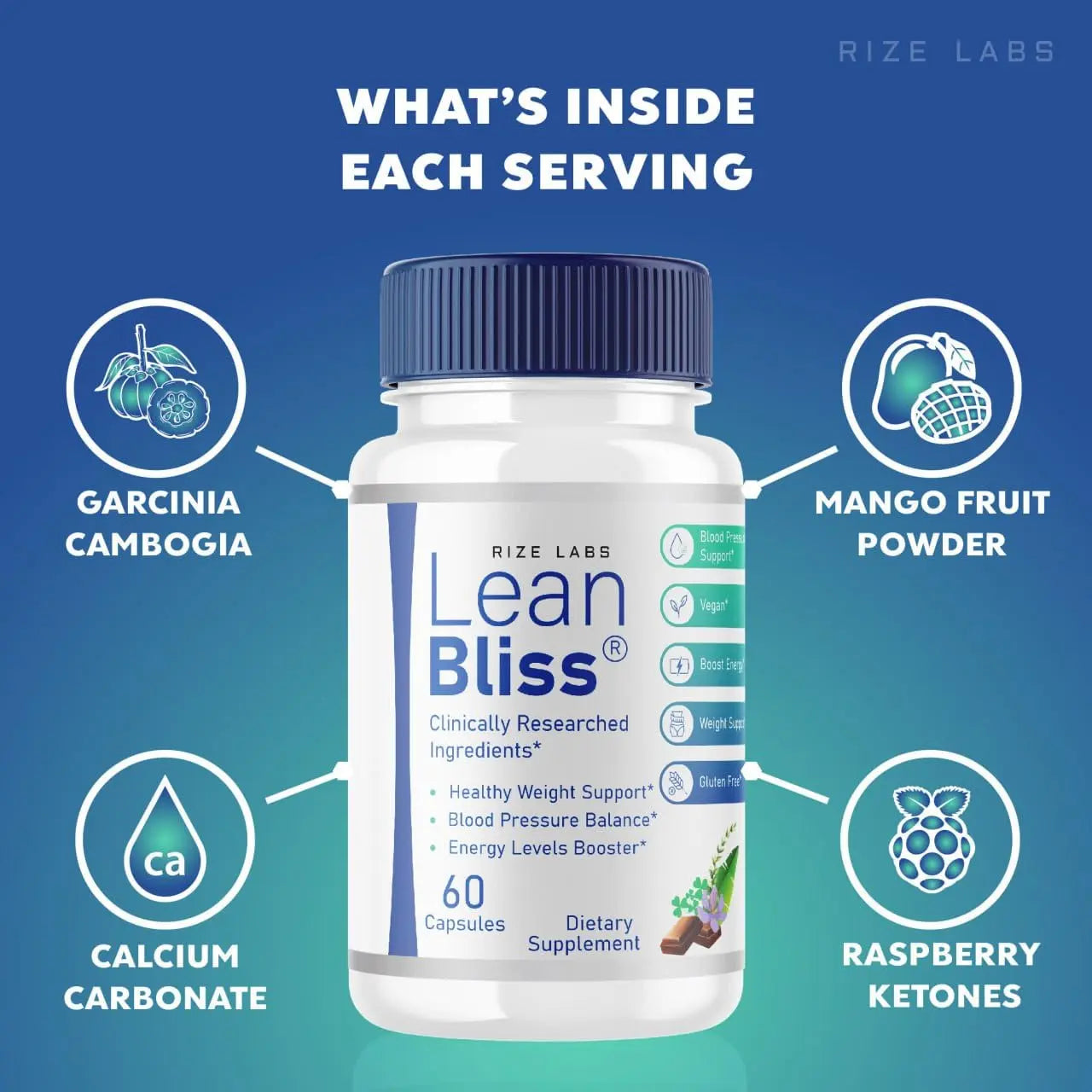 (2 Pack) Lean Bliss Weight Loss Pills, Lean Bliss Fat Burning Formula, LeanBliss Advanced rize labs Au supplements