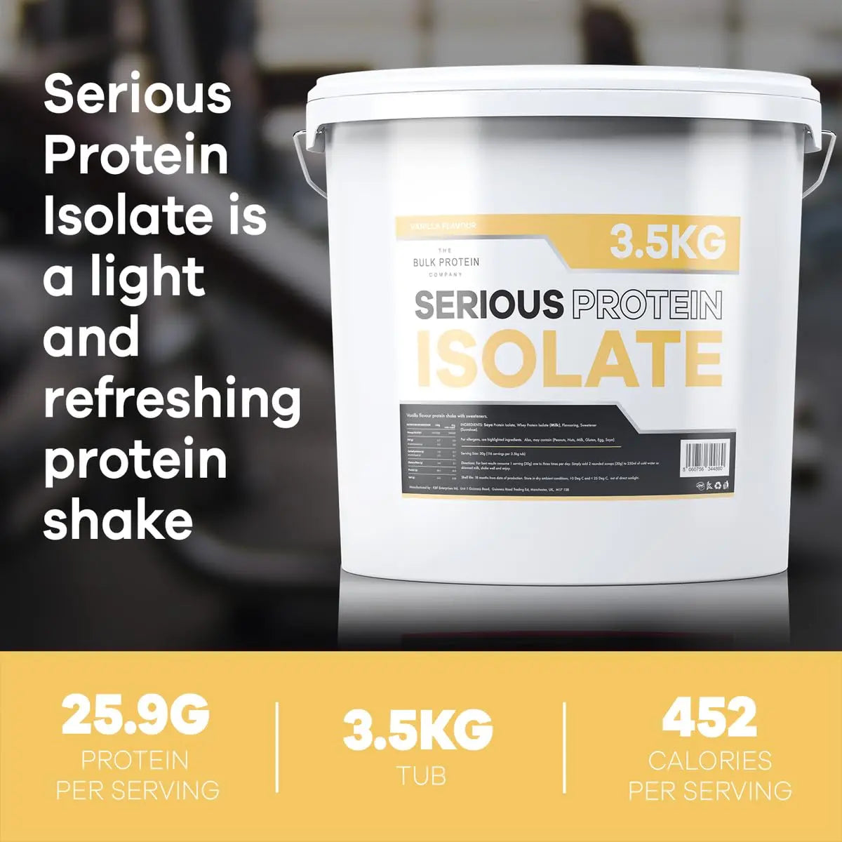 The Bulk Protein Company, Serious Protein Isolate – 3.5kg – Whey Protein Iso The Bulk Protein Company Au supplements