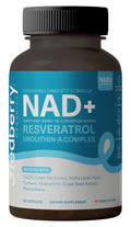 NAD Supplement with Direct NAD+ 300mg (NAD Plus) | Advanced Longevity Complex with Urolithin A & Resveratrol | NMN Alternative | 60 Capsules | Non-GMO, Gluten Free | Made in USA Redberry Organics Au supplements