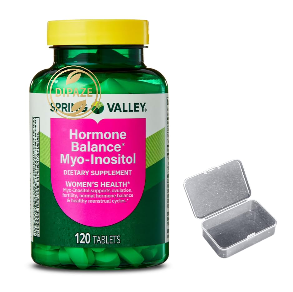 Spring Valley Hormone Balance Myo-Inositol 2000mg Dietary Supplement Tablets, 120 Count + Dipaze Gift (Container) Aus Healthcare Au supplements
