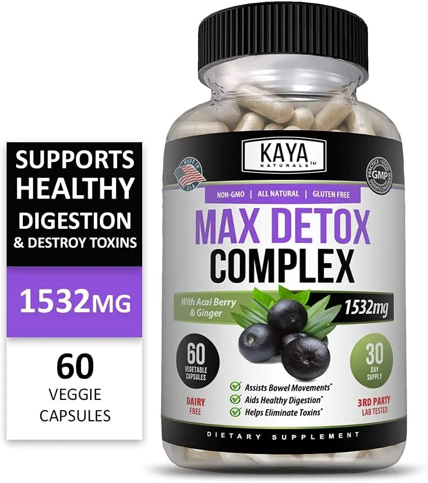 Kaya Naturals - Max Detox - 100% Natural, Healthy, Safe & New, Pure Herbal Ingredients Kaya Naturals Au supplements