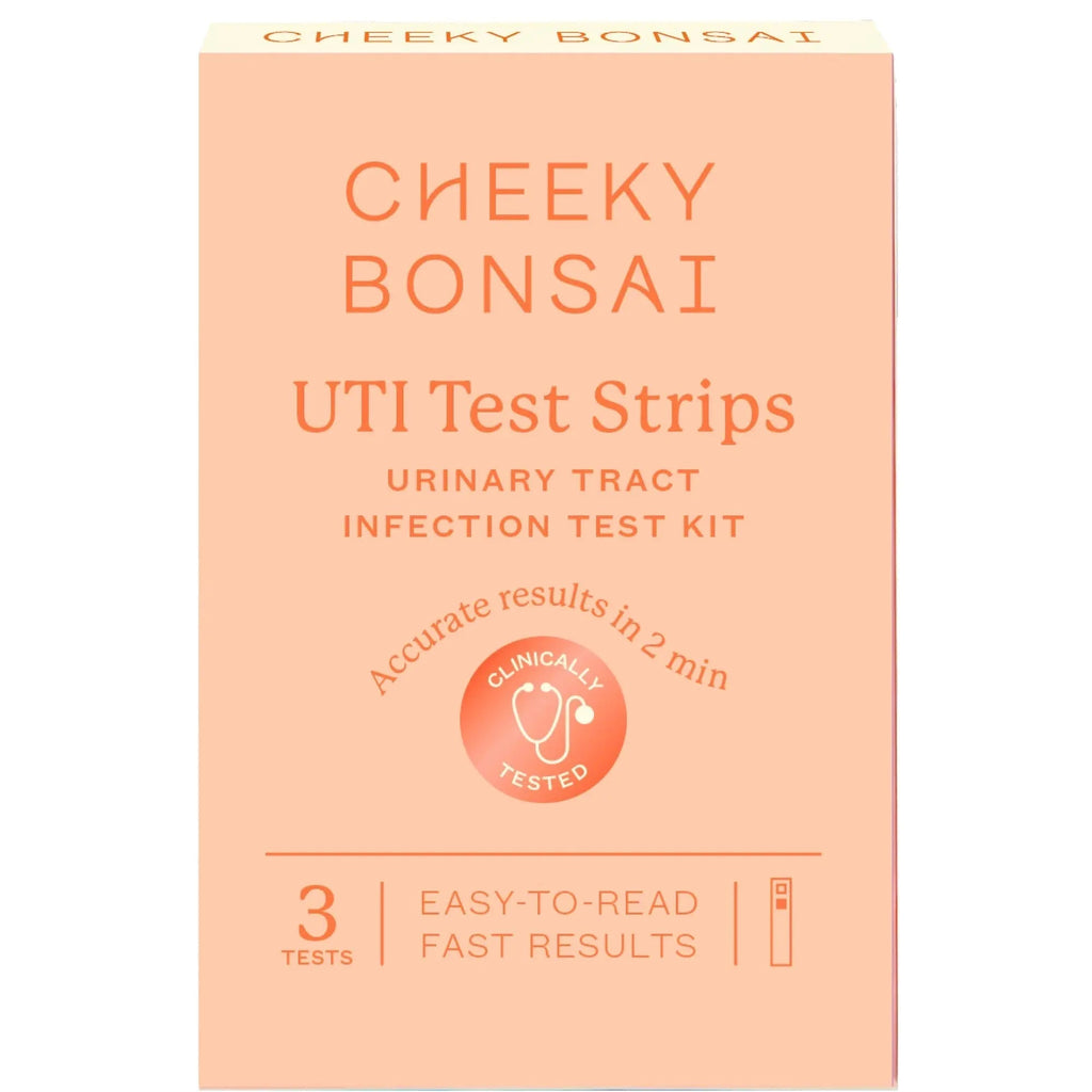 Cheeky Bonsai, Urinary Tract Infection (UTI) Test Strips, Accurate Results in 2 Minutes, Clinically Tested, Same Test Doctors Use, Easy to Read Results, 3 Count Cheeky Bonsai Au supplements