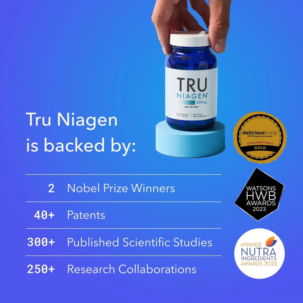 TRU NIAGEN - Patented Nicotinamide Riboside NAD+ Supplement. NR Supports Cellular TRU NIAGEN Au supplements
