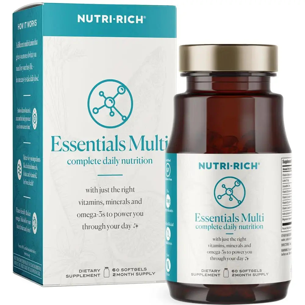 Nutri-Rich Essentials Multi | Multivitamin Supplement with Fish Oil Omega-3 for Men and Women, Supports Energy, Immune Health Nutri-Rich Au supplements
