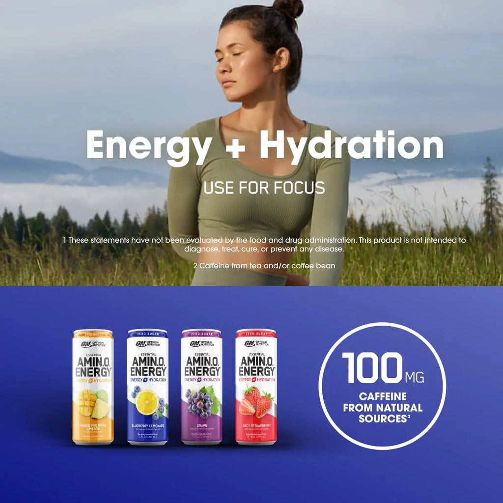 Optimum Nutrition Amino Energy Sparkling Hydration Drink, Electrolytes, Caffeine, Amino Optimum Nutrition Au supplements