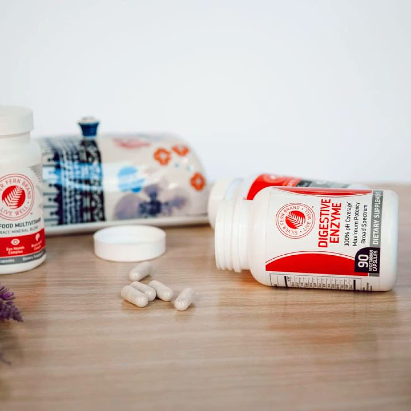 Silver Fern Brand Ultimate High Potency Digestive Enzyme Supplement - 2 Bottles - 100% Intestinal Coverage - Digestive Comfort