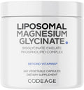 Codeage Liposomal Magnesium Glycinate Supplement, 2-Month Supply, Bisglycinate Magnesium Chelate, Chelated Magnesium Mineral Pills, BioPerine Black Pepper Vitamins Capsules, Non-GMO Vegan, 240 ct Codeage Au supplements