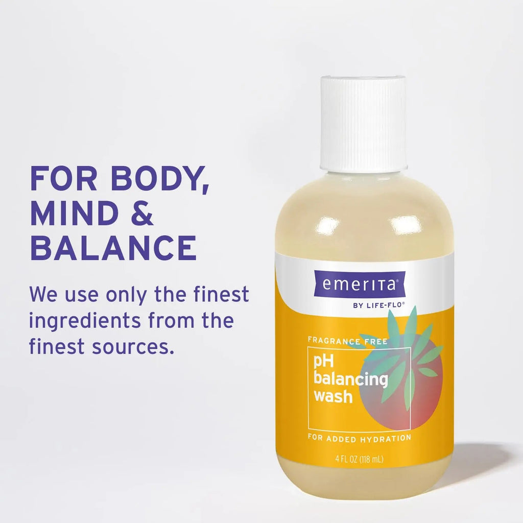 Emerita by Life-flo pH Balancing Feminine Wash, Hydrating Cleanser Soothes Delicate Areas Emerita Au supplements