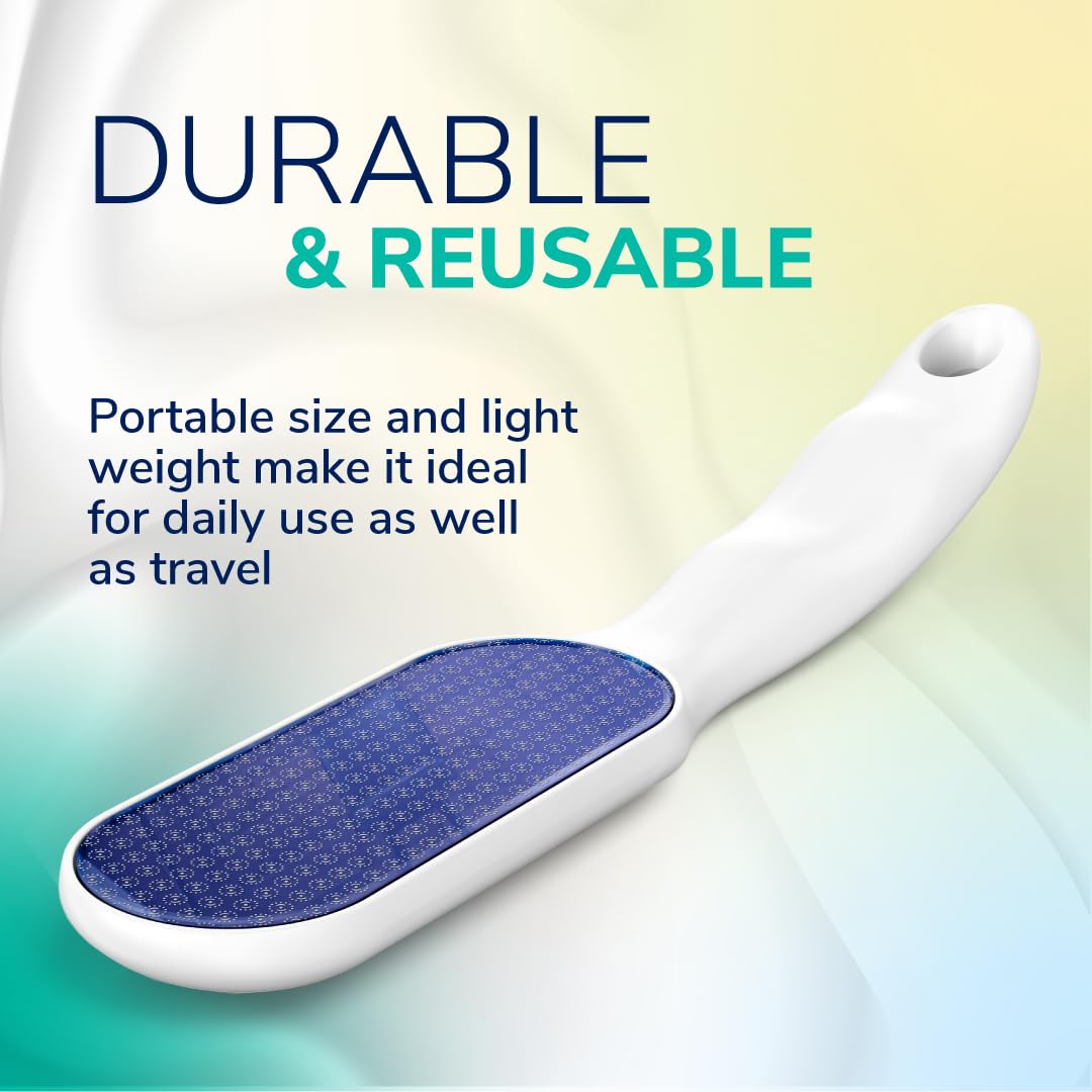 Dr. Scholl's Hard Skin Remover Nano Glass Foot File - Foot Callus Remover, Durable Foot Scrubber