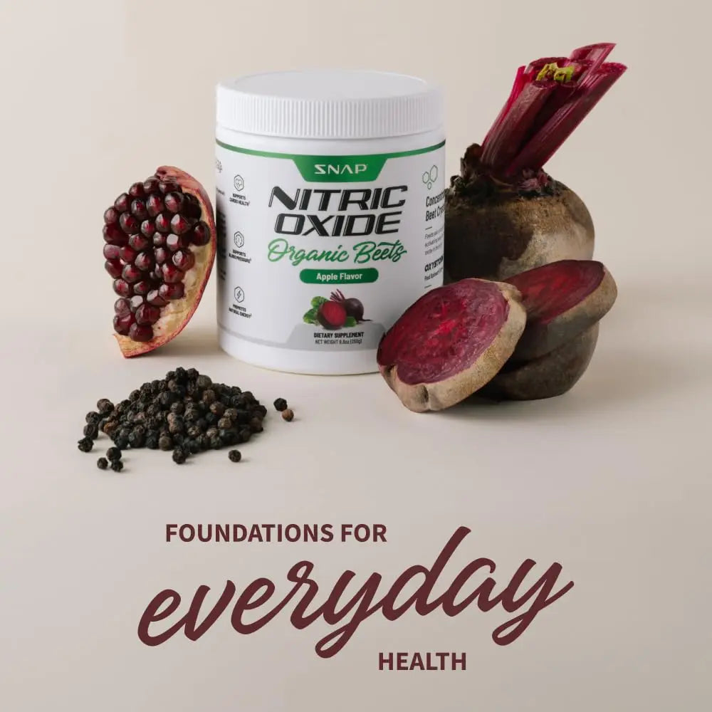 Snap Supplements USDA Organic Beet Root Powder, 3-in-1 Nitric Oxide Supplement Snap Supplements Au supplements