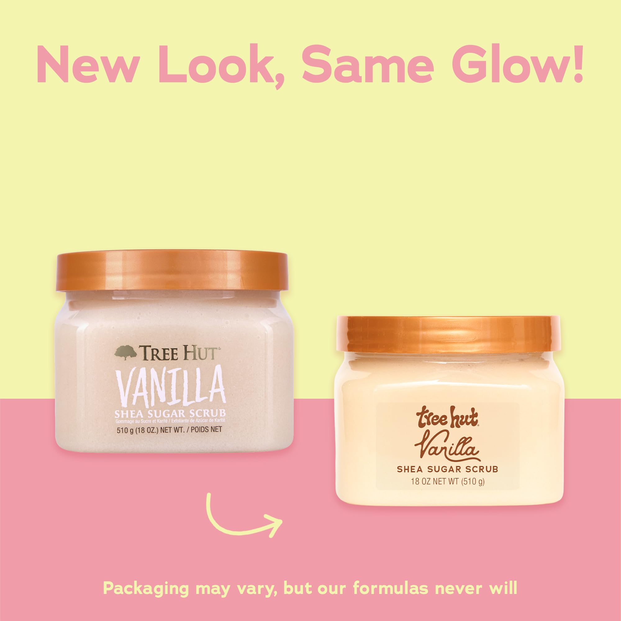 Tree Hut Vanilla Shea Sugar Scrub, Easter Gifts for Women, Exfoliating & Hydrating Body Scrub with Shea Butter & Essential Oils