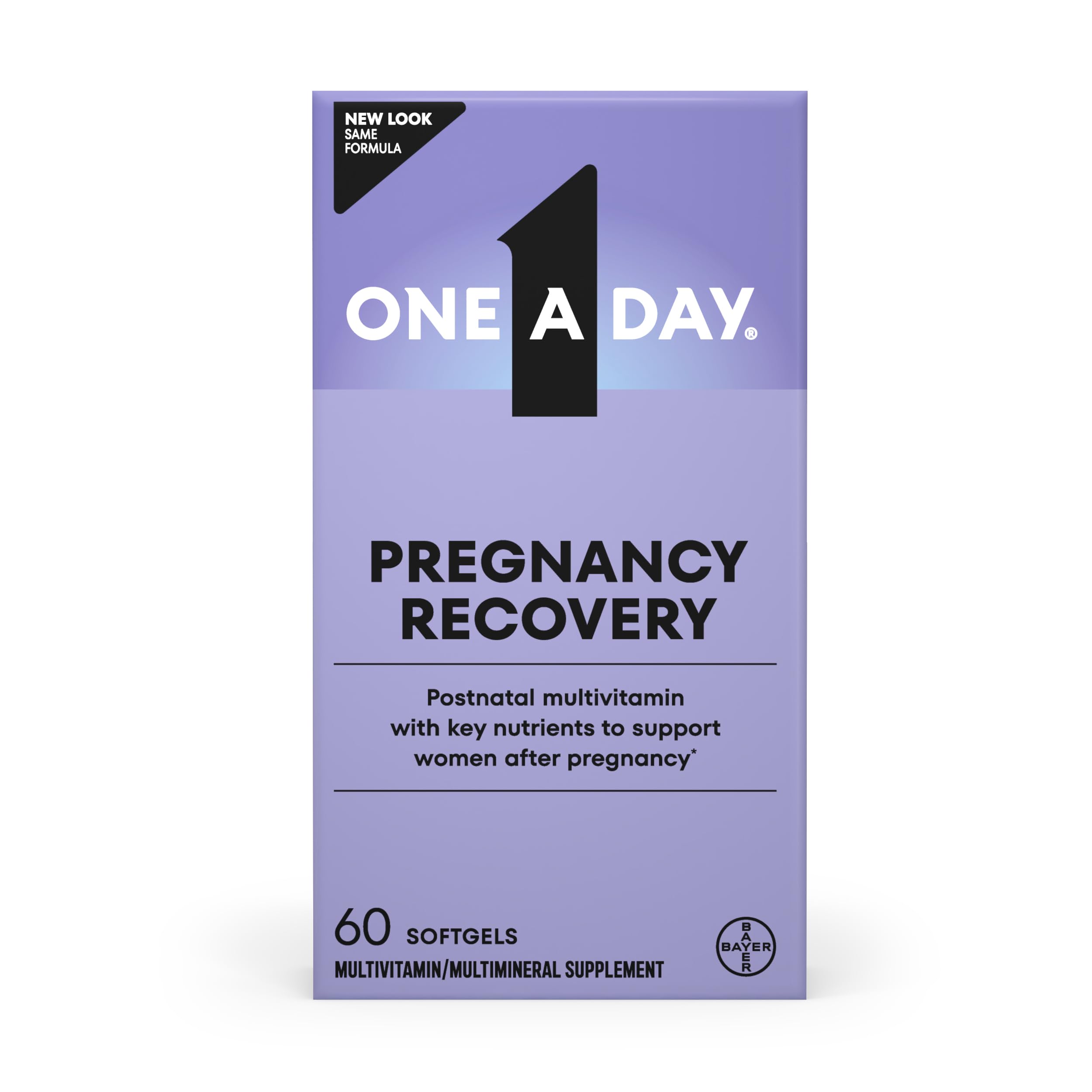 One A Day Postnatal Vitamins for Women, Postnatal Multivitamin with Folic Acid, Omega-3 DHA, B Vitamins, Support Immune Health, Breastfeeding