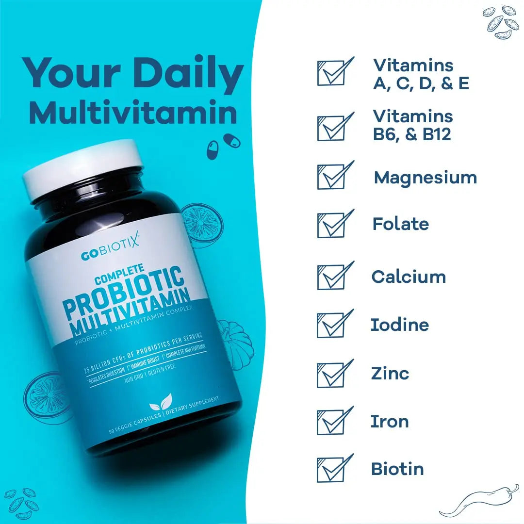 GOBIOTIX Probiotic Multivitamin Supplement - Daily Multivitamins with Probiotics GOBIOTIX Au supplements