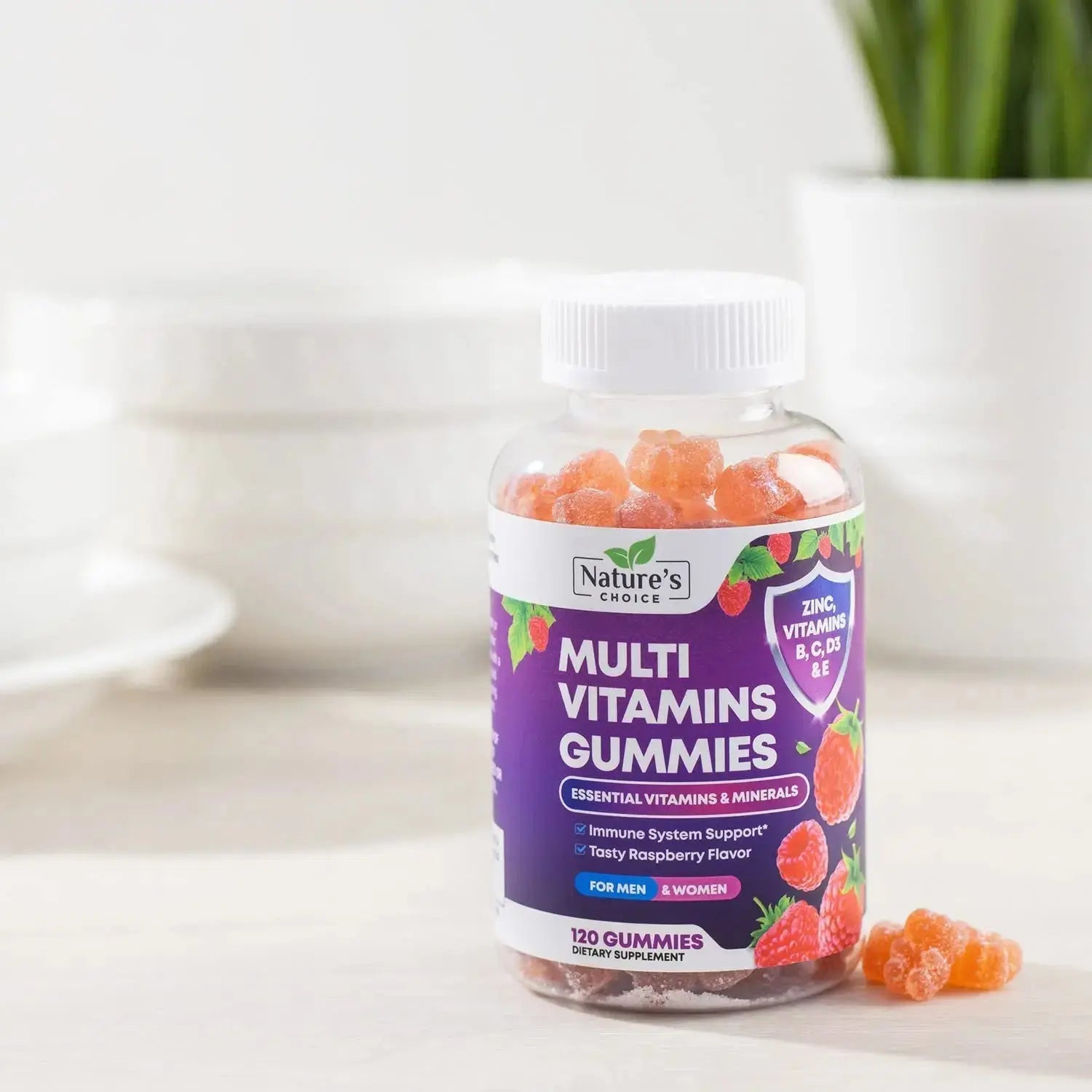 Multivitamin Gummies for Adults - Complete Adult Multivitamins Gummy with Essential Vitamins A, C, D, E, & High Potency B12 for Women & Men Nature's Choice Au supplements
