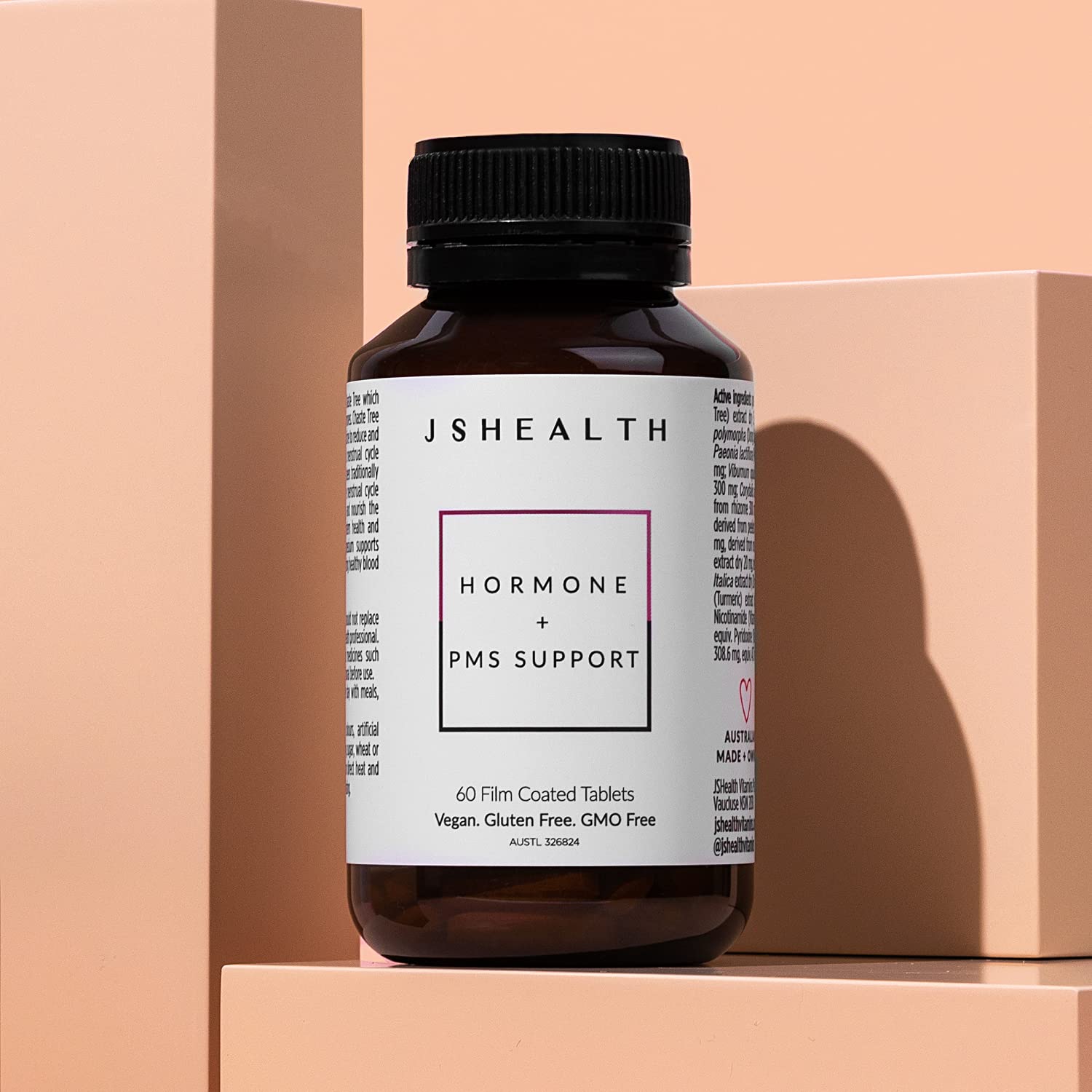 JSHealth Vitamins Hormone Balance for Women and PMS Support Supplement - Premenstrual Symptom Relief with Vitamins B3, B6 & Magnesium (60) JSHealth Au supplements