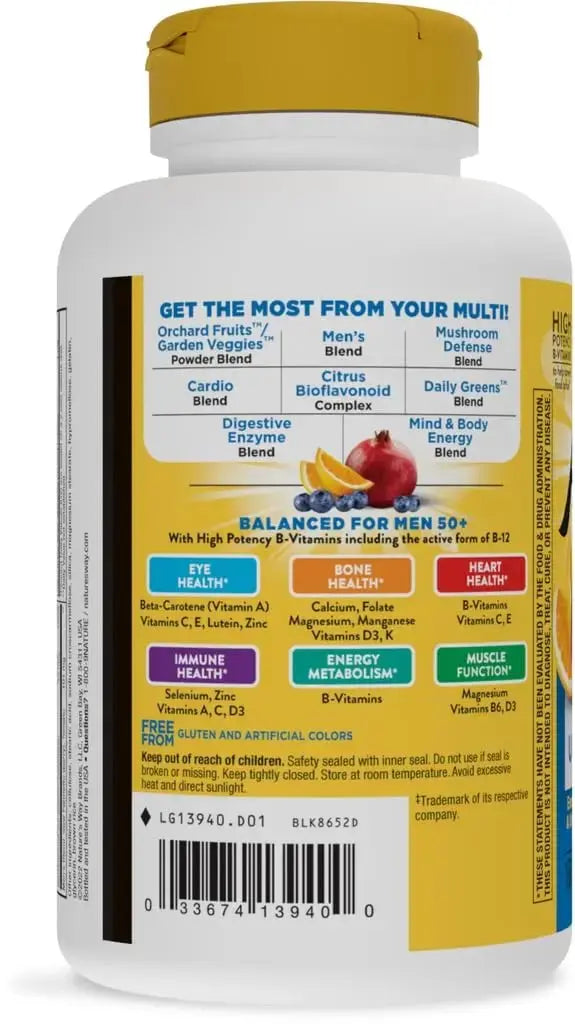 Alive! Once Daily Men's 50+ Ultra - 60 Tablets by Nature's Way Nature's Way Au supplements