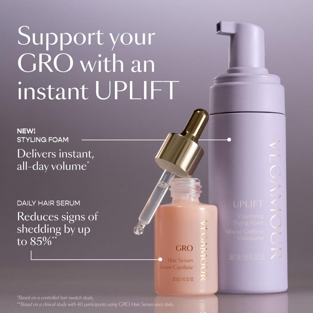 Uplift Volume Trio Kit with Shampoo, Conditioner, & Styling Foam for Volumizing & Fuller Looking Hair VEGAMOUR Au supplements