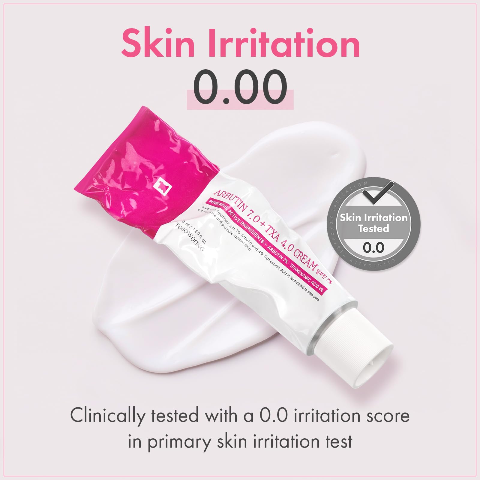 TOSOWOONG Arbutin 7% + Tranexamic Acid 4% Cream, 70,000ppm Arbutin, 40,000ppm TXA, Niacinamide, Glutathione