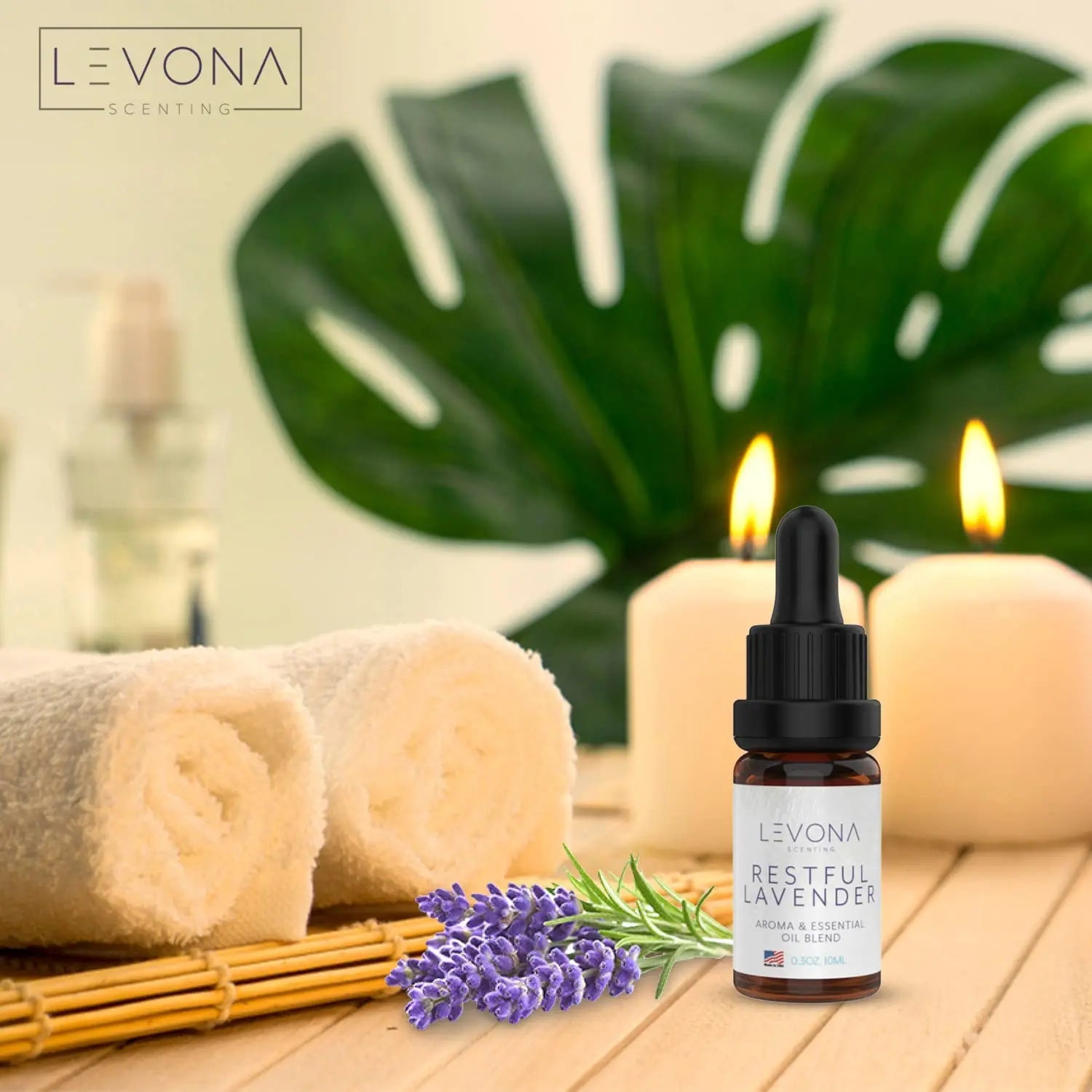 Levona Scents Pure Essential Oils for Diffusers for Home Luxury Scents - Restful Lavender Essential Oil LEVONA SCENT Au supplements