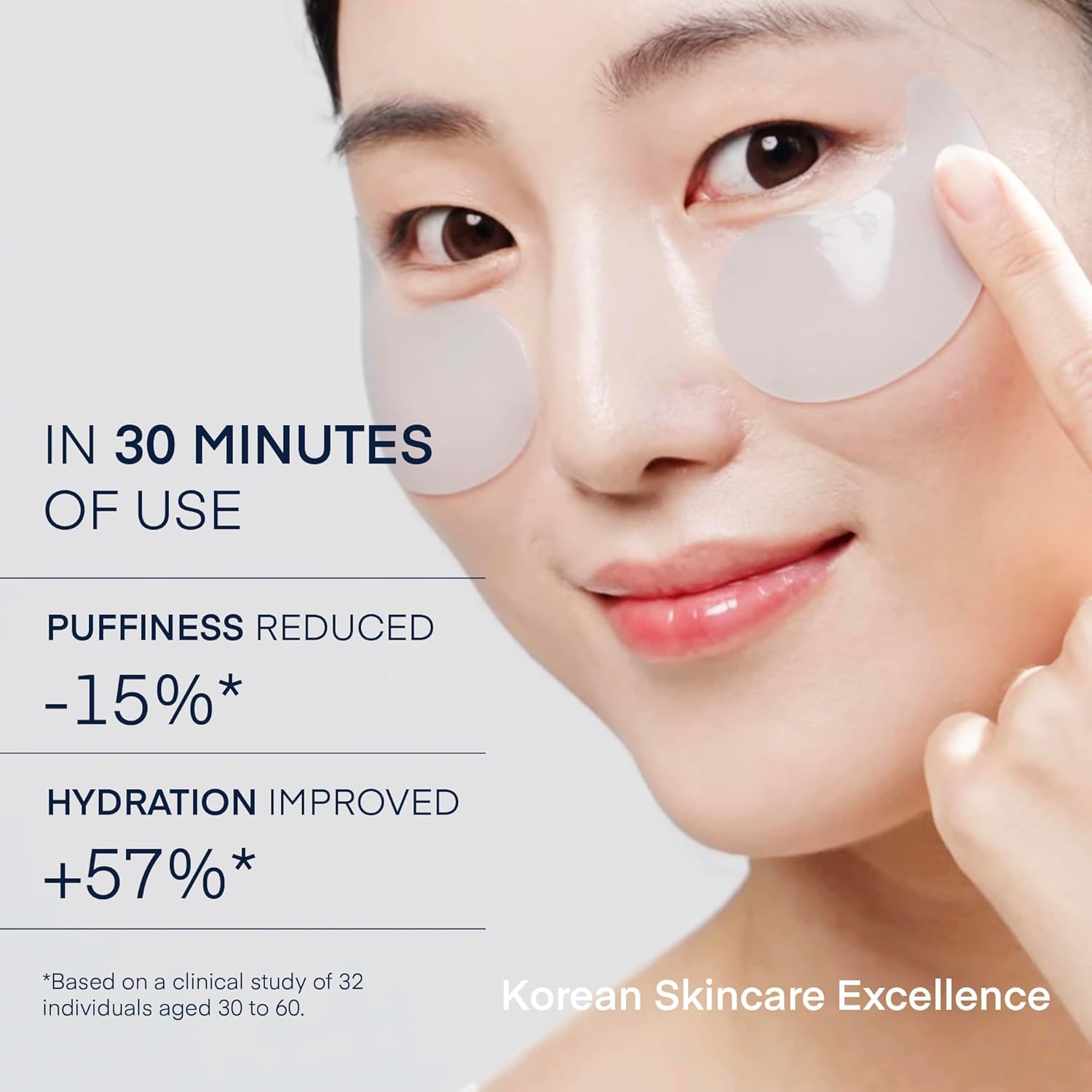 Terez & Honor Under Eye Patches for Dark Circles - 60 Korean Hydrogel Masks for Puffiness