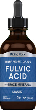Piping Rock Liquid Fulvic Acid Drops | 2 fl oz | with Trace Minerals | Ionic Supplement | Vegetarian, Non-GMO & Gluten Free