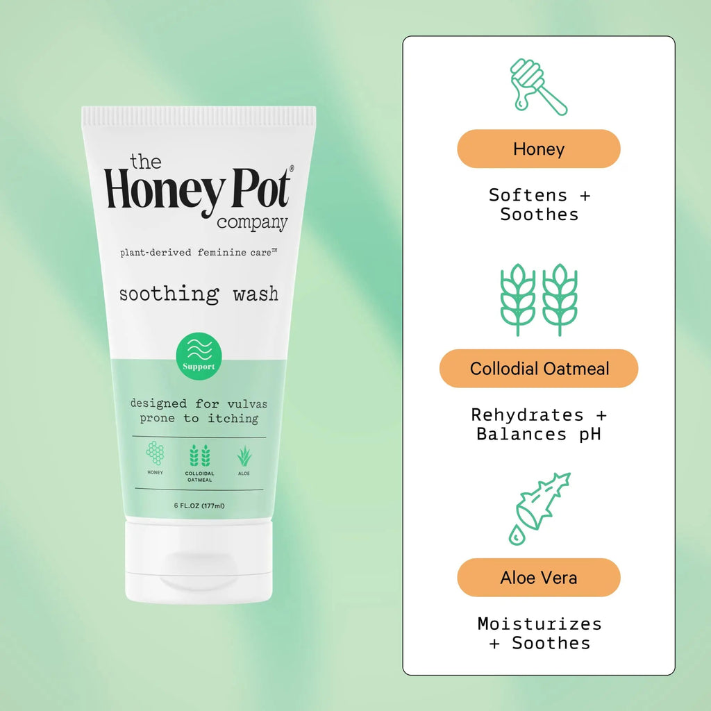 The Honey Pot Company - Anti-Itch Soothing Colloidal Oatmeal Wash - Plant Derived Feminine Care The Honey Pot Company Au supplements